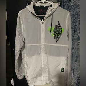 NIKE AIR JORDAN Jumpman Windbreaker Jacket WINGS FULL ZIP HOODED BQ8476-100 Smal